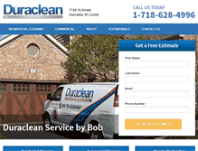 Tablet Screenshot of duracleanservicebybob.com